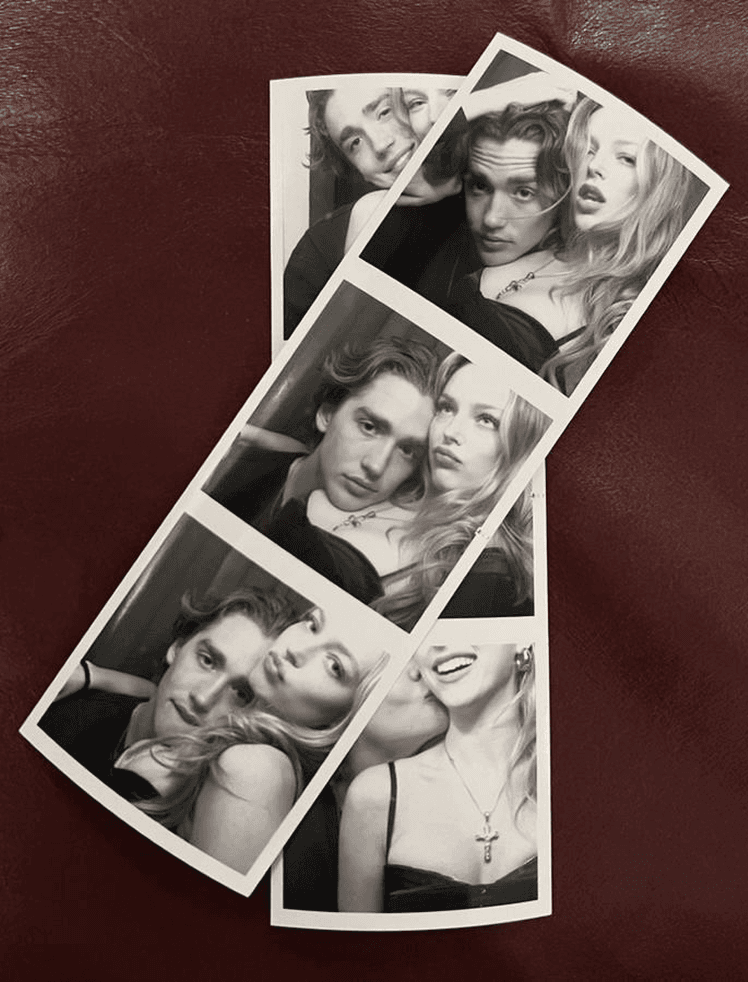 Photobooth strip showing couples