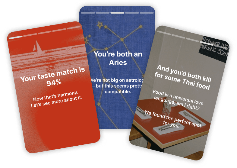 App interface showing algorithm