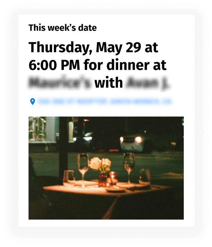 Date scheduling interface